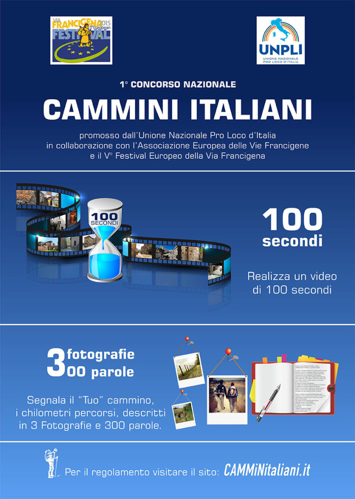 Locandina Concorso Nazionale Cammini d'Italia