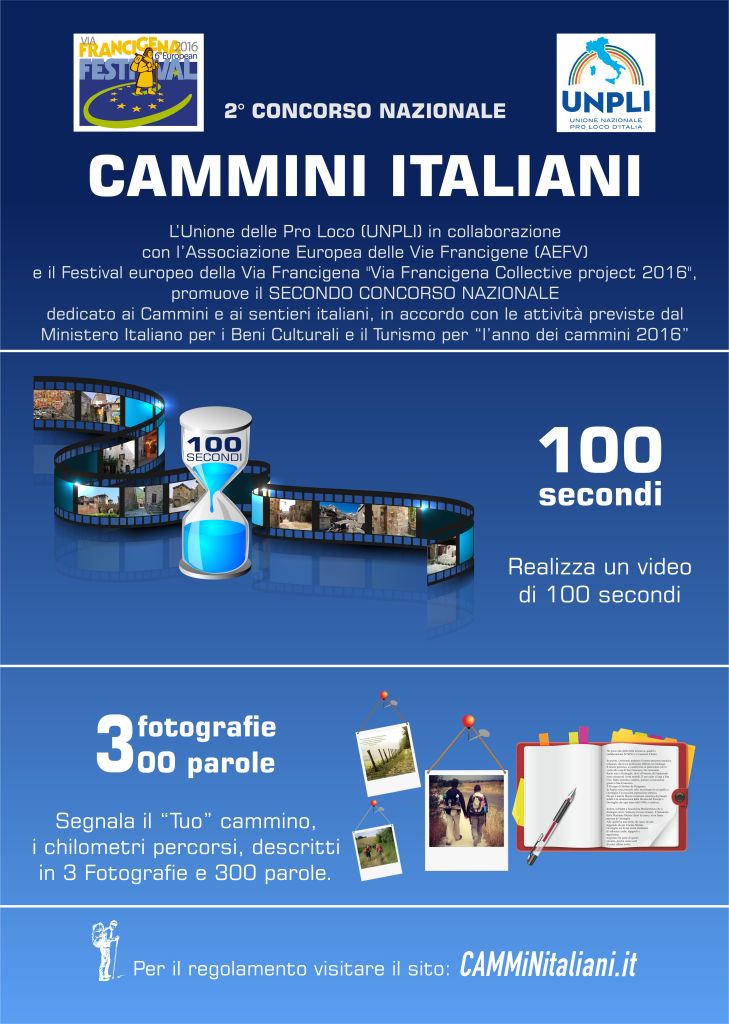 Locandina A3 Concorso Cammini Italiani 2016